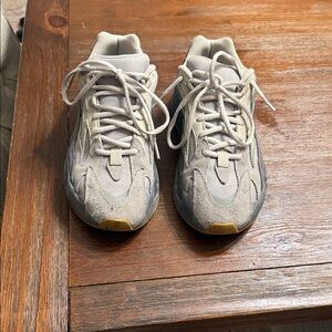 Yeezy Kids Sneakers in Gray and Tan